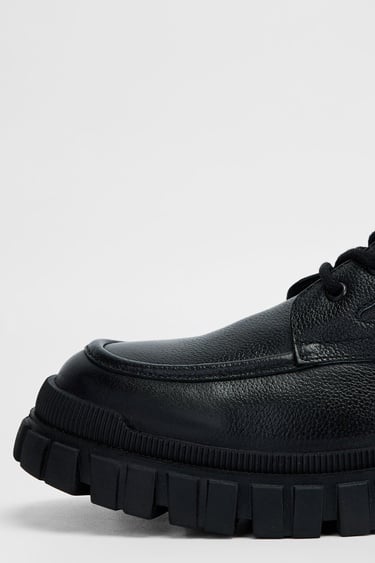  Valmenti Zenith Erkek Siyah Hakiki Deri Casual Bot