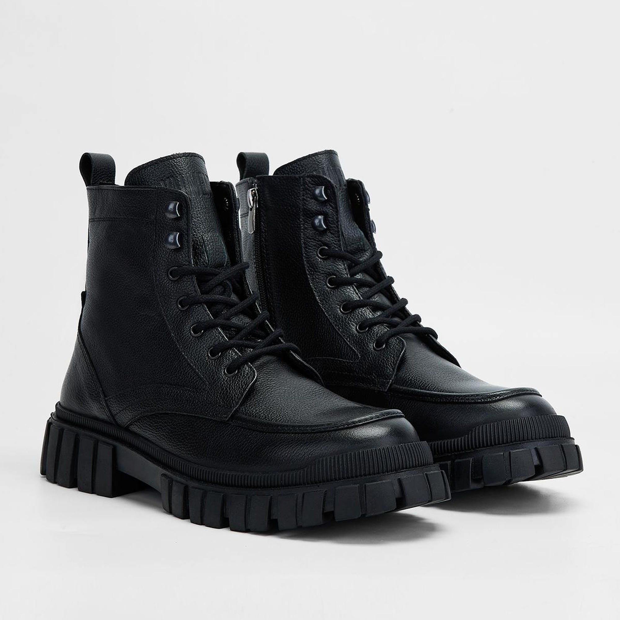 Valmenti Zenith Erkek Siyah Hakiki Deri Casual Bot