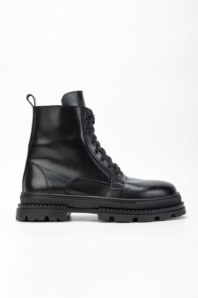  Valmenti Erkek Siyah mat açma Hakiki Deri Casual Bot