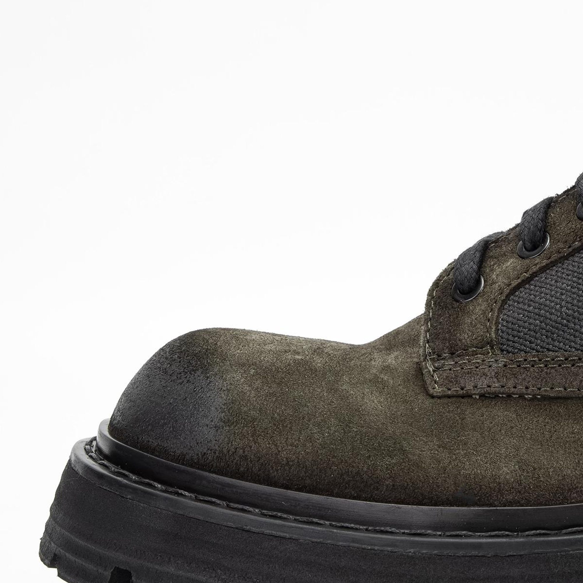 Valmenti Erkek Haki Süet Hakiki Deri Casual Bot