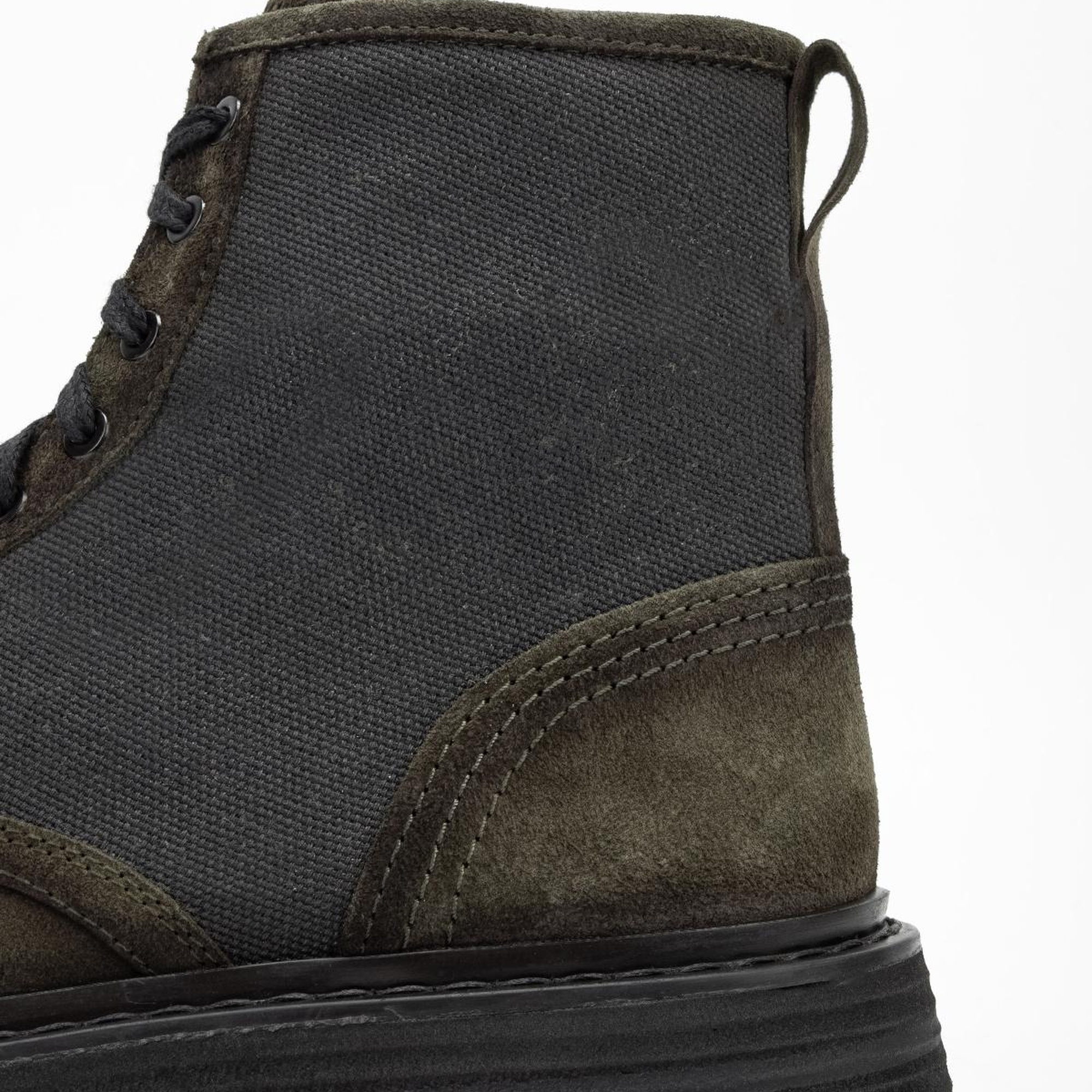 Valmenti Erkek Haki Süet Hakiki Deri Casual Bot