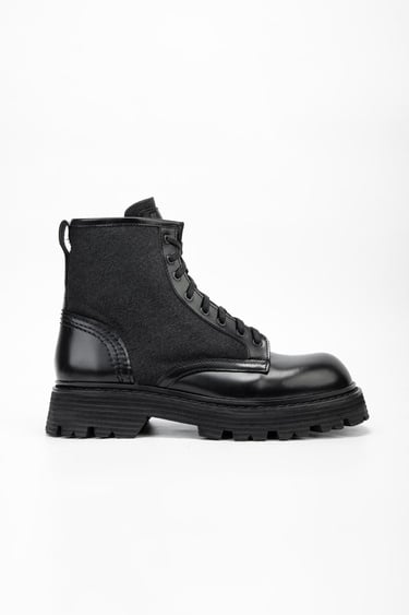  Valmenti Erkek Siyah Açma Hakiki Deri Casual Bot