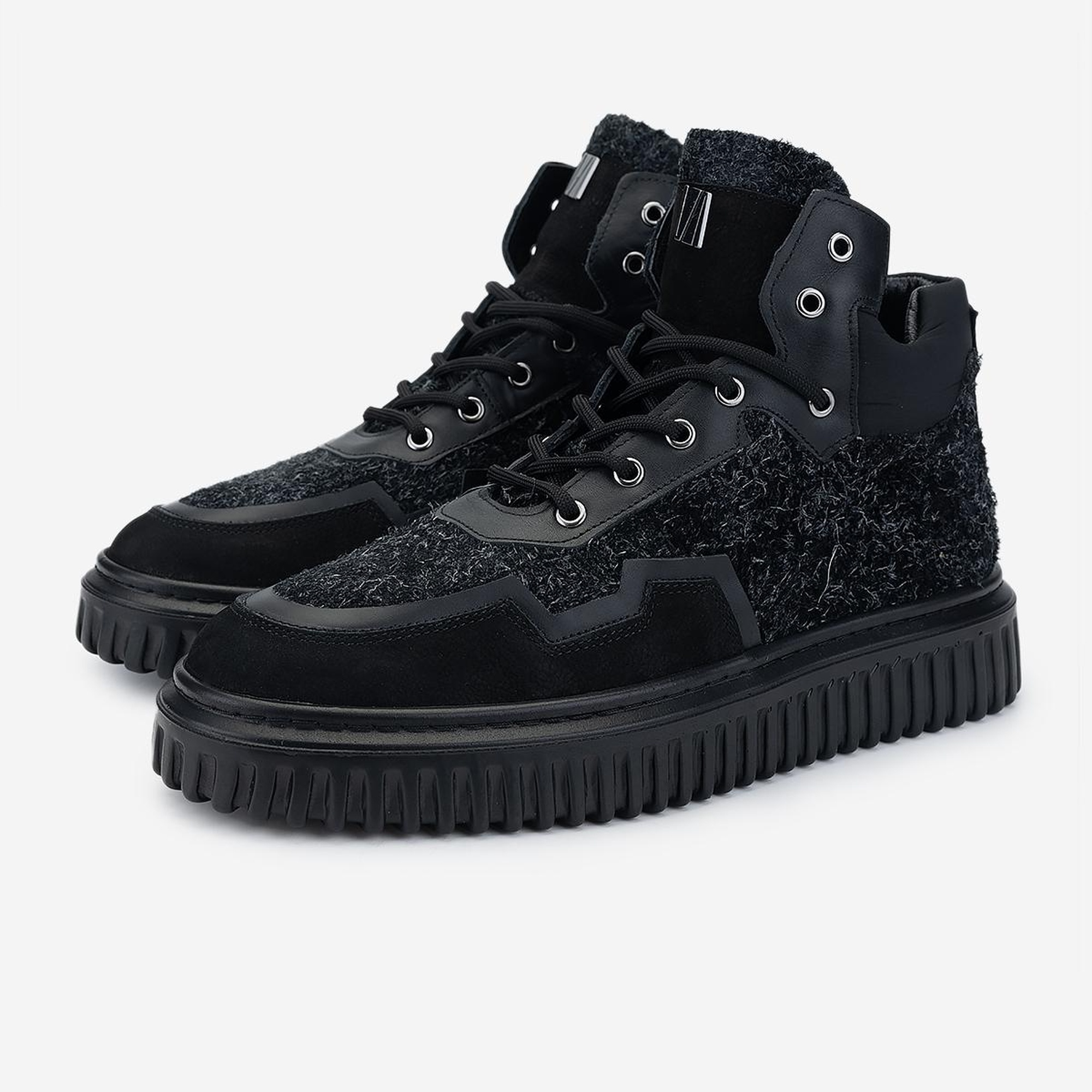 Valmenti Erkek Hakiki Deri Siyah Casual Bot