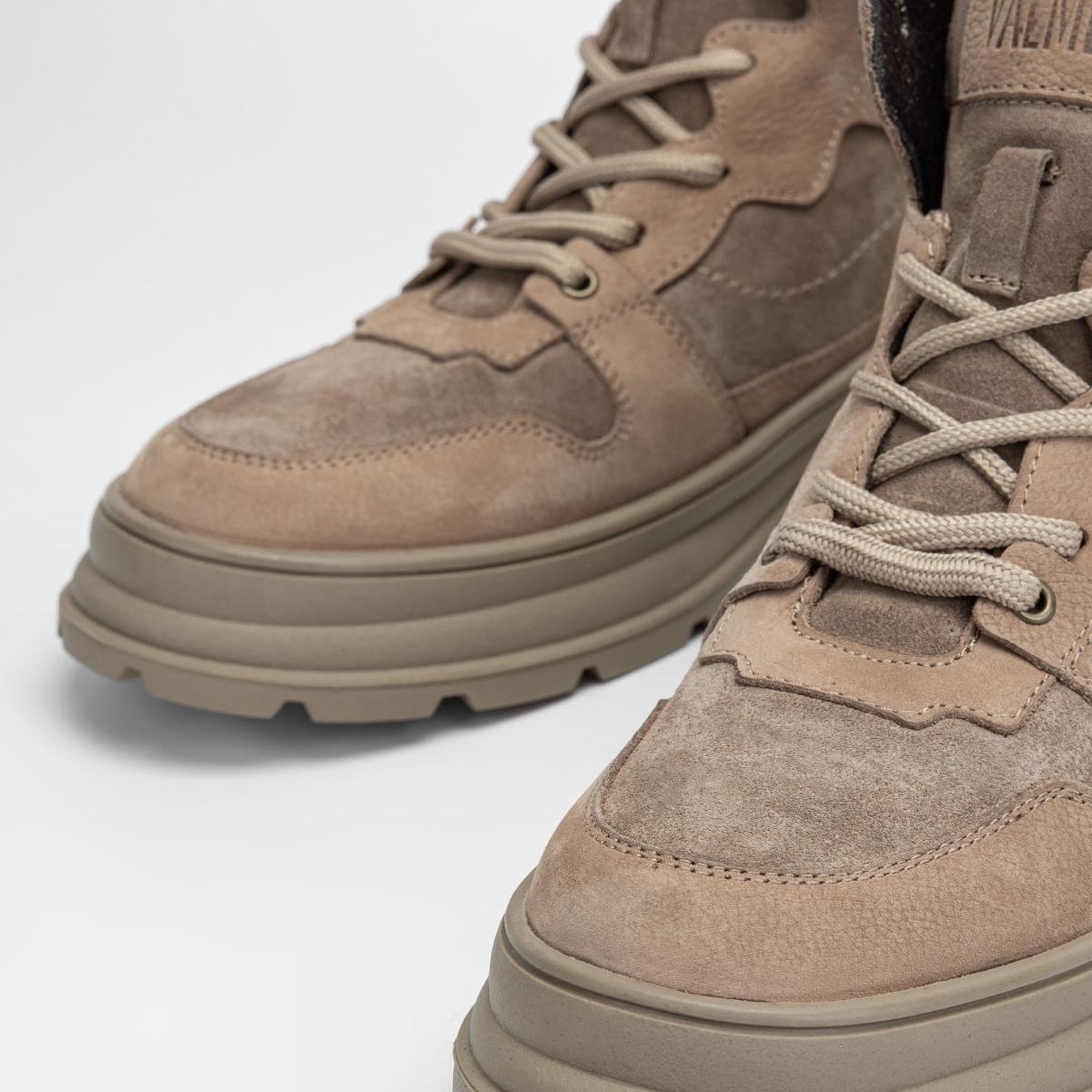 Valmenti Erkek Vizon Nubuk Hakiki Deri Casual Bot