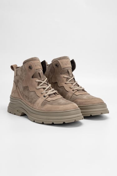  Valmenti Erkek Vizon Nubuk Hakiki Deri Casual Bot