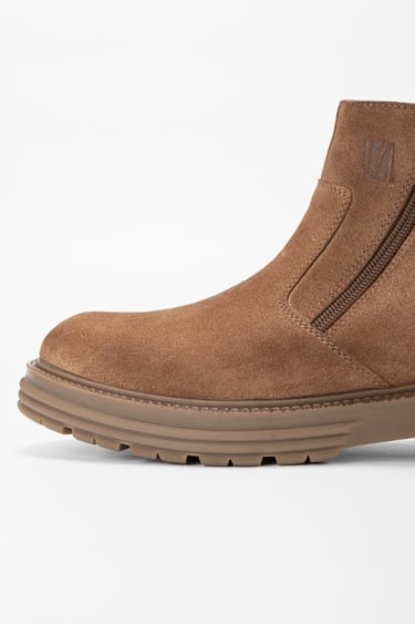  Valmenti Erkek Tarçın Süet Hakiki Deri Casual Bot