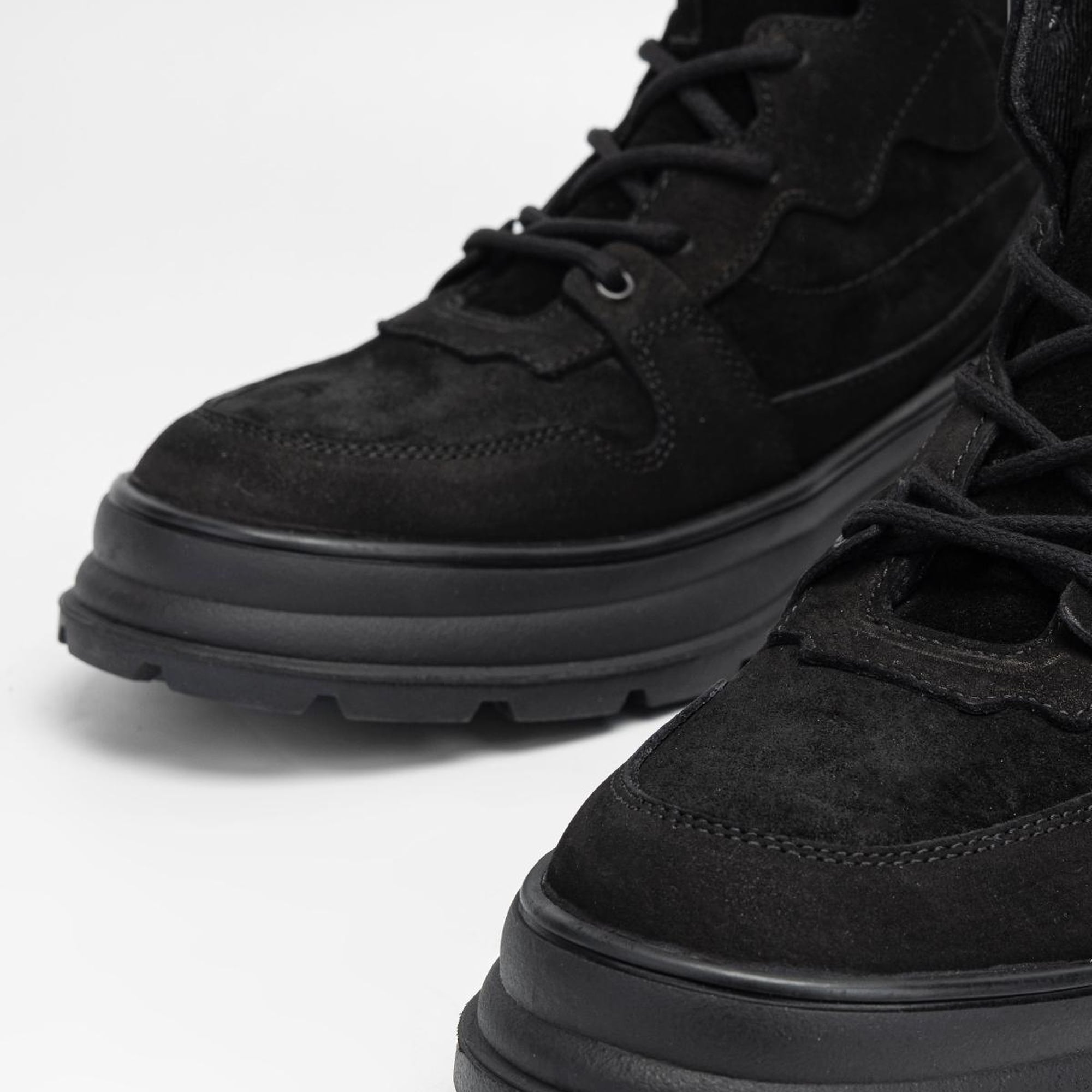 Valmenti Erkek Siyah Nubuk Hakiki Deri Casual Bot