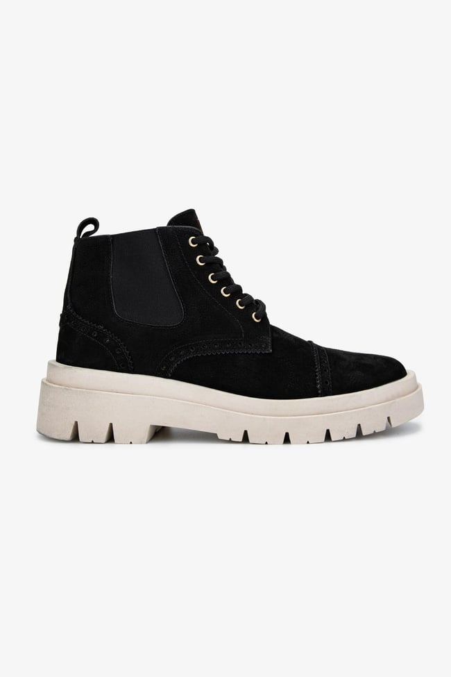  Valmenti Erkek Hakiki Deri Siyah Nubuk Casual Bot