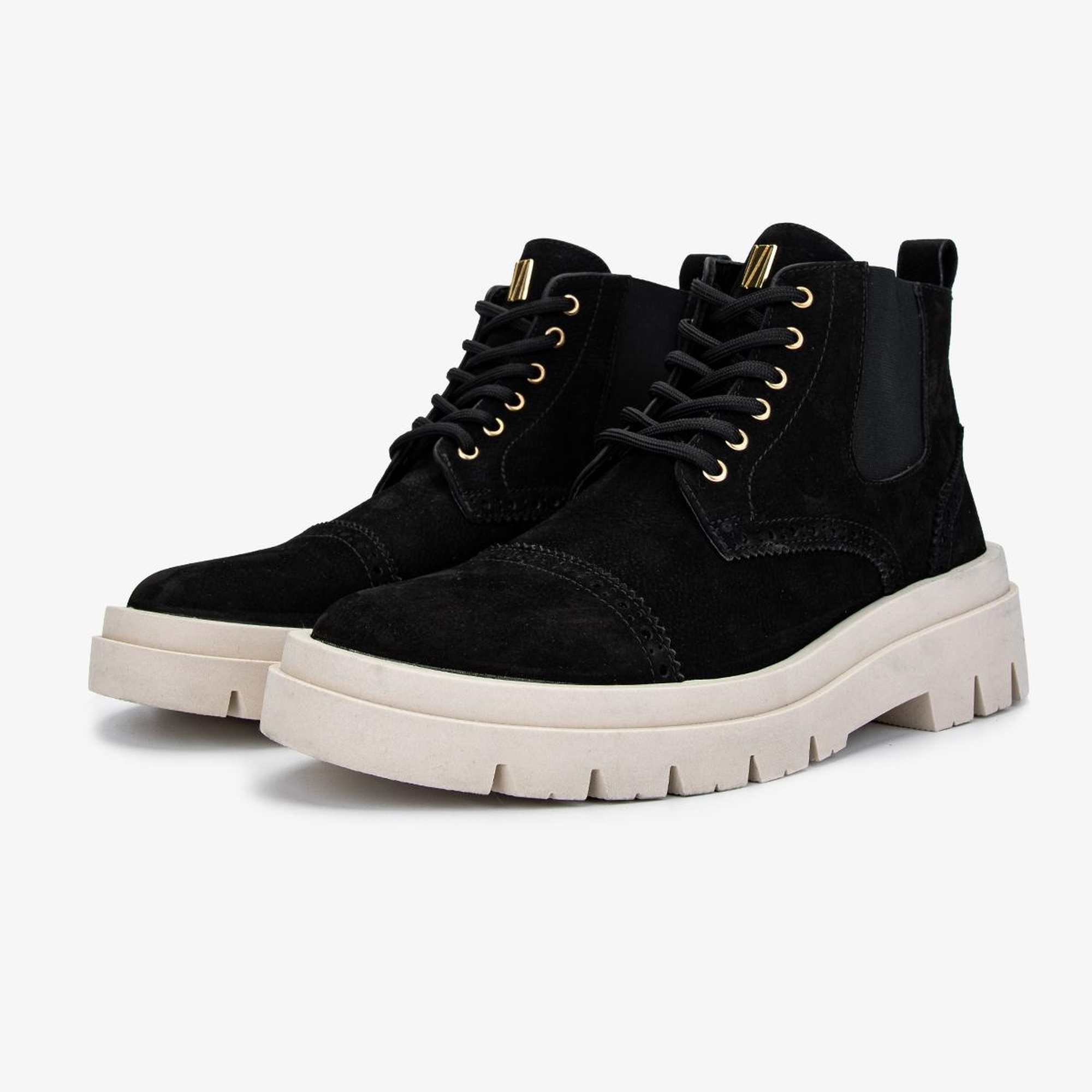 Valmenti Erkek Hakiki Deri Siyah Nubuk Casual Bot