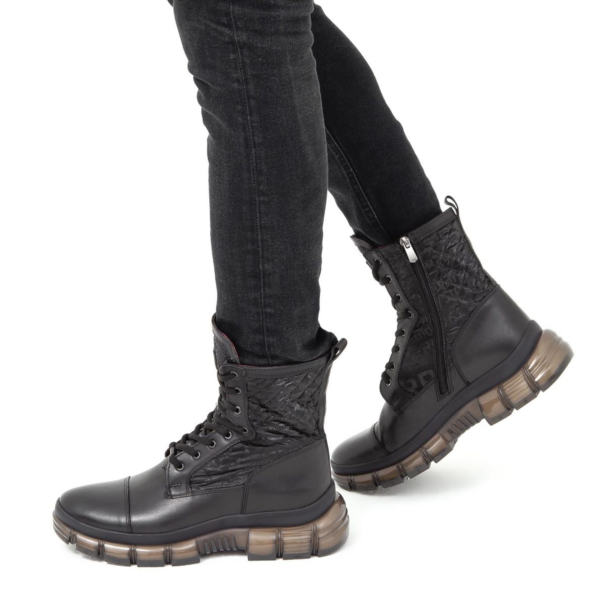 Valmenti Glow Erkek Siyah Hakiki Deri Casual Bot