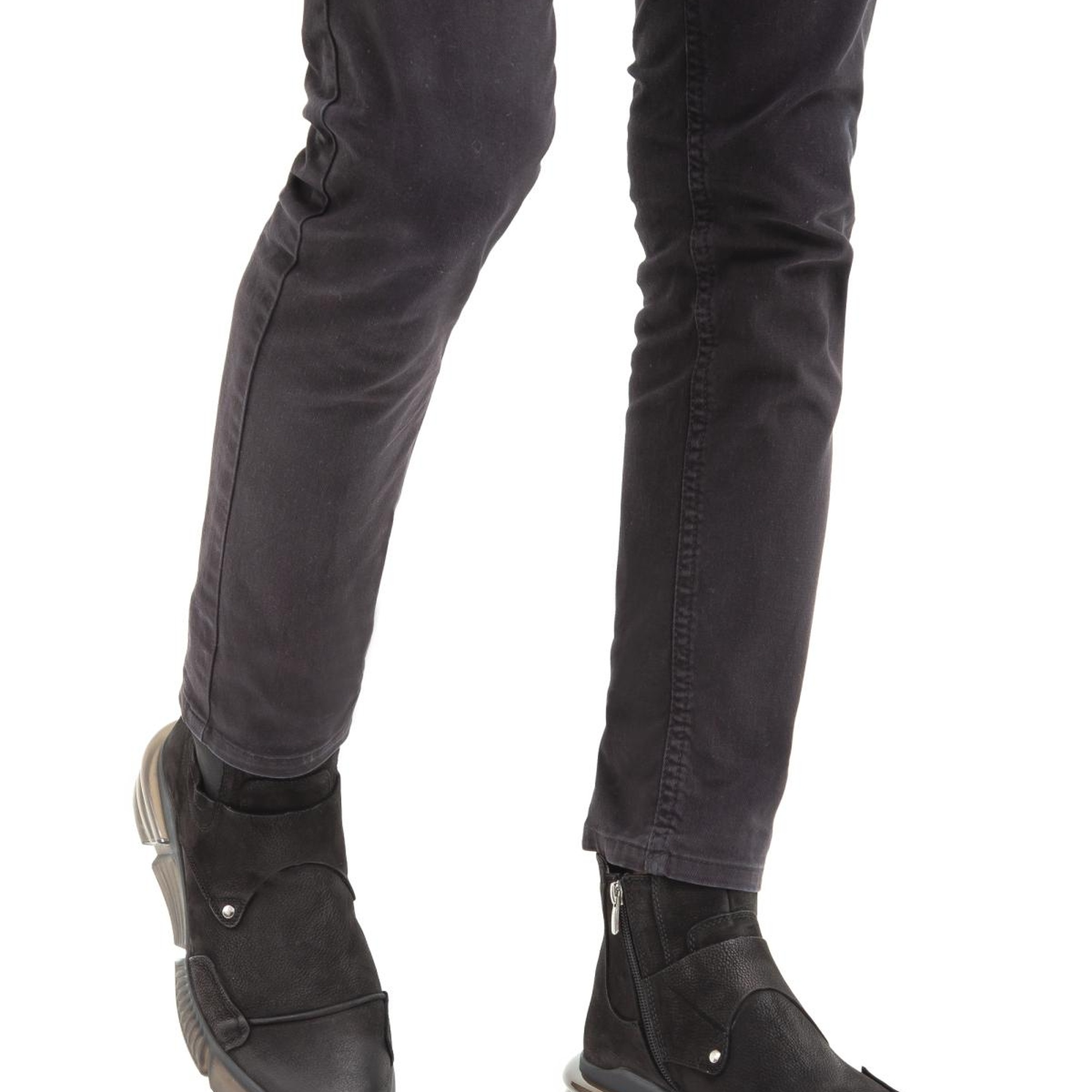 Valmenti Erkek Siyah Hakiki Deri Casual Bot