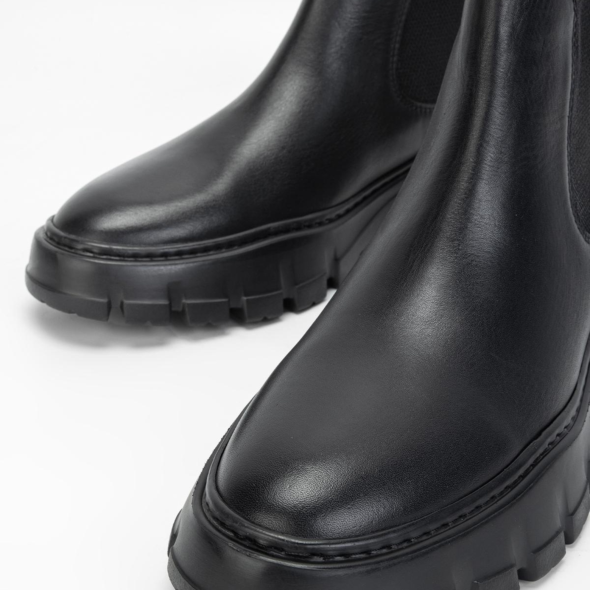 Valmenti Aegis Erkek Siyah Hakiki Deri Casual Bot