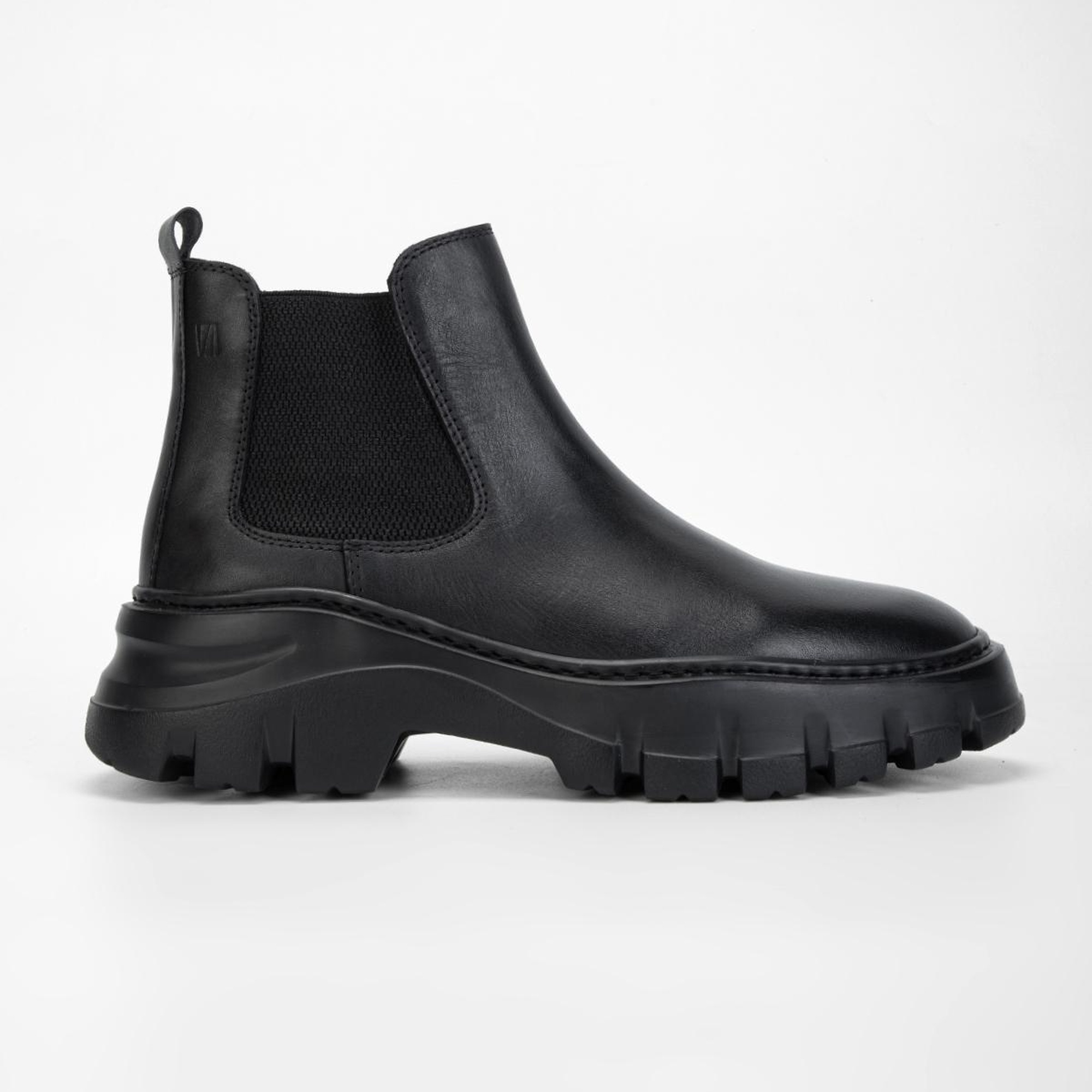 Valmenti Aegis Erkek Siyah Hakiki Deri Casual Bot