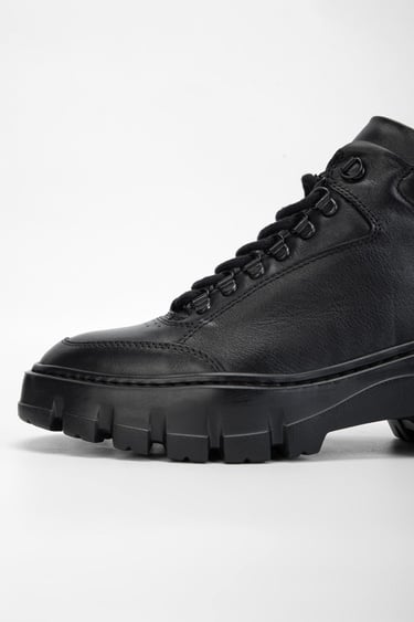  Valmenti Alanzo Erkek Siyah Hakiki Deri Casual Bot