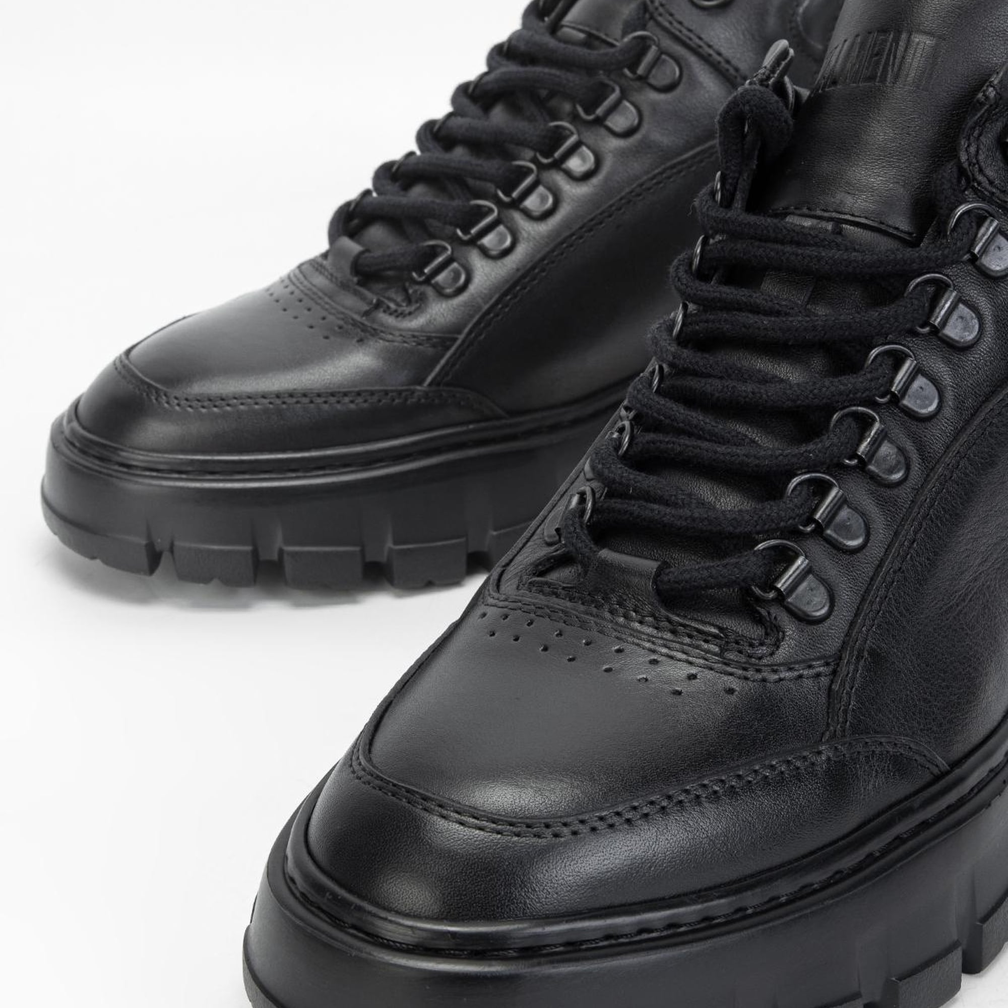 Valmenti Alanzo Erkek Siyah Hakiki Deri Casual Bot