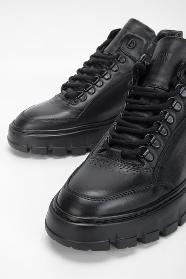  Valmenti Alanzo Erkek Siyah Hakiki Deri Casual Bot