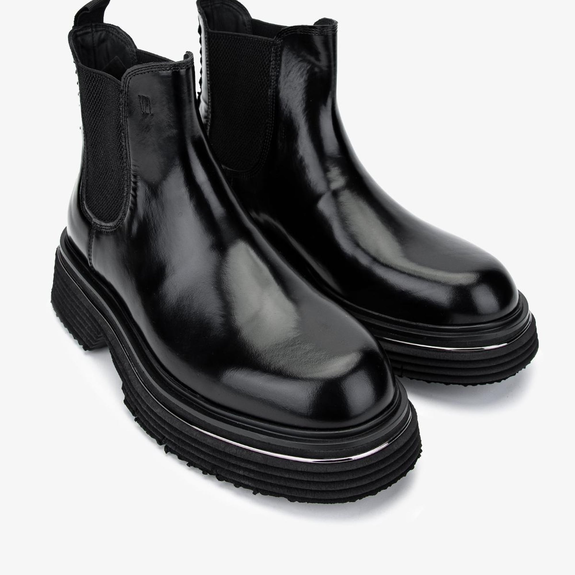 Valmenti Erkek Hakiki Deri Siyah Açma Casual Bot