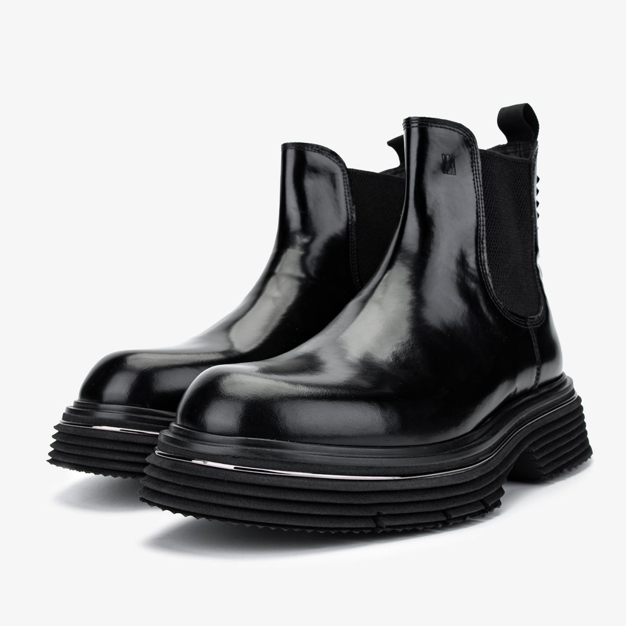 Valmenti Erkek Hakiki Deri Siyah Açma Casual Bot