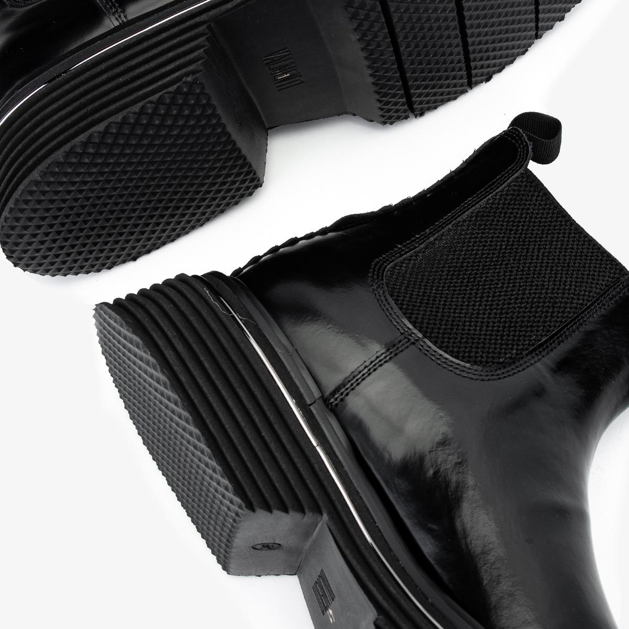 Valmenti Erkek Hakiki Deri Siyah Açma Casual Bot