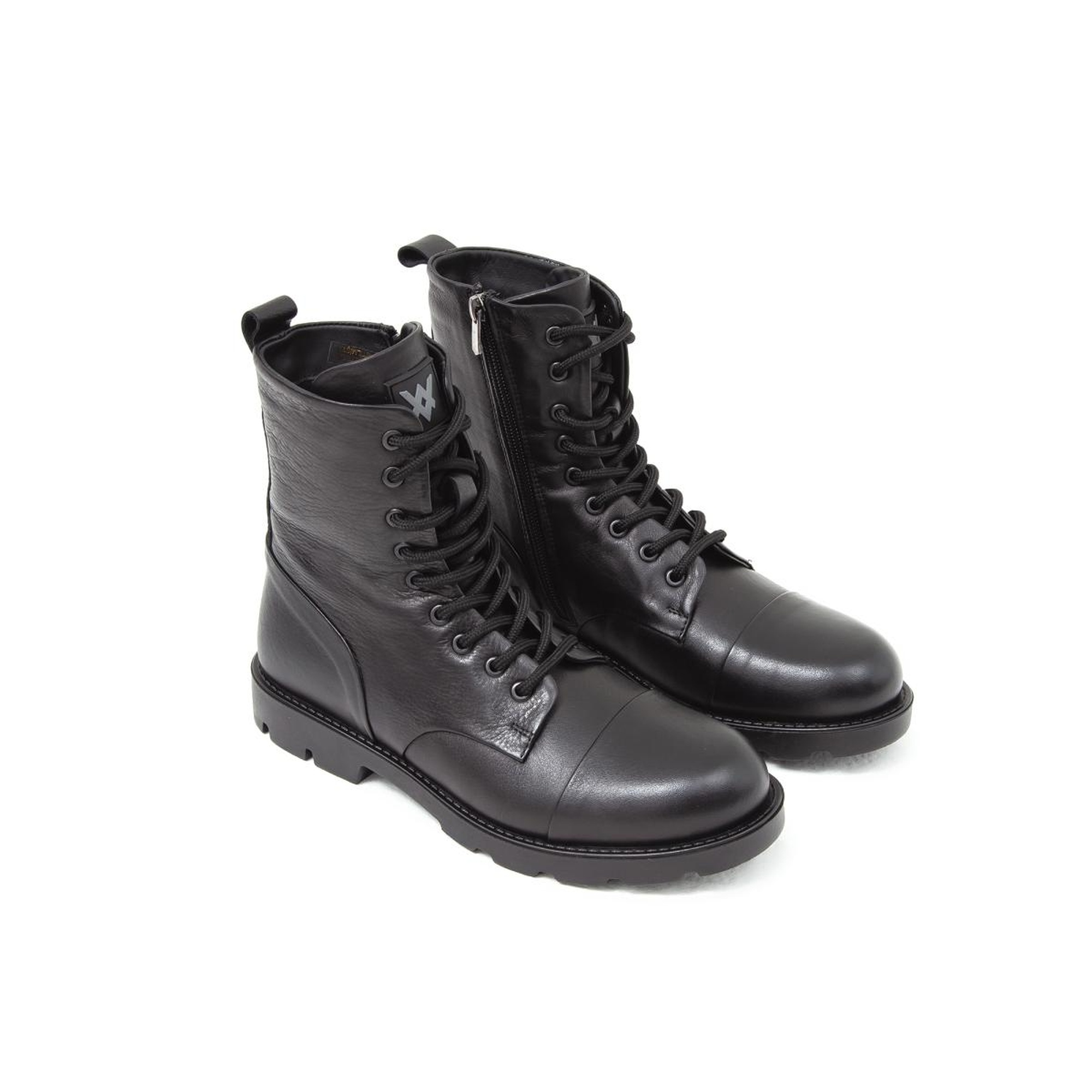 Valmenti Dabih Erkek Siyah Hakiki Deri Casual Bot