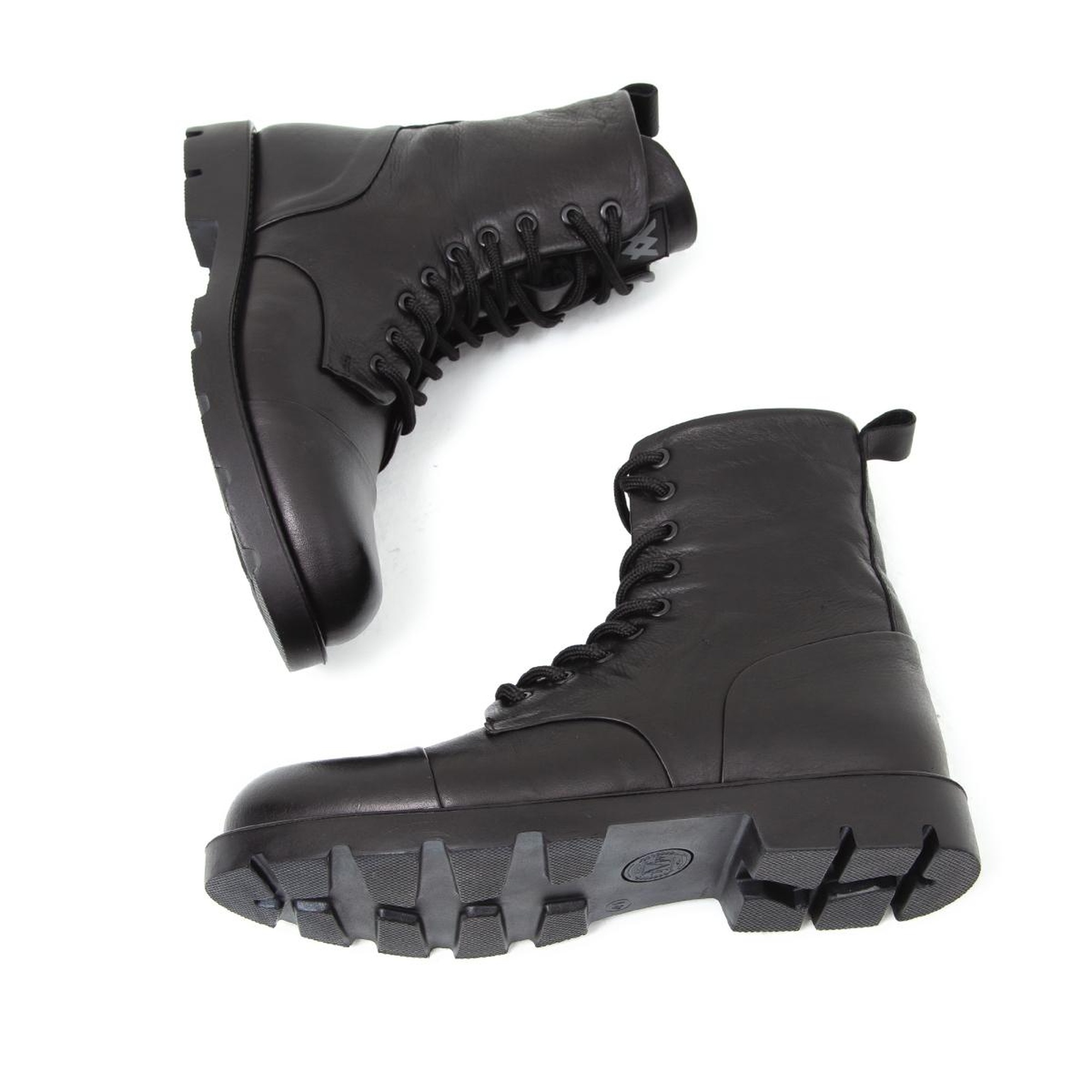 Valmenti Dabih Erkek Siyah Hakiki Deri Casual Bot