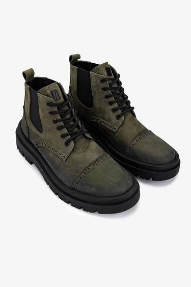  Valmenti Erkek Hakiki Deri Casual Bot