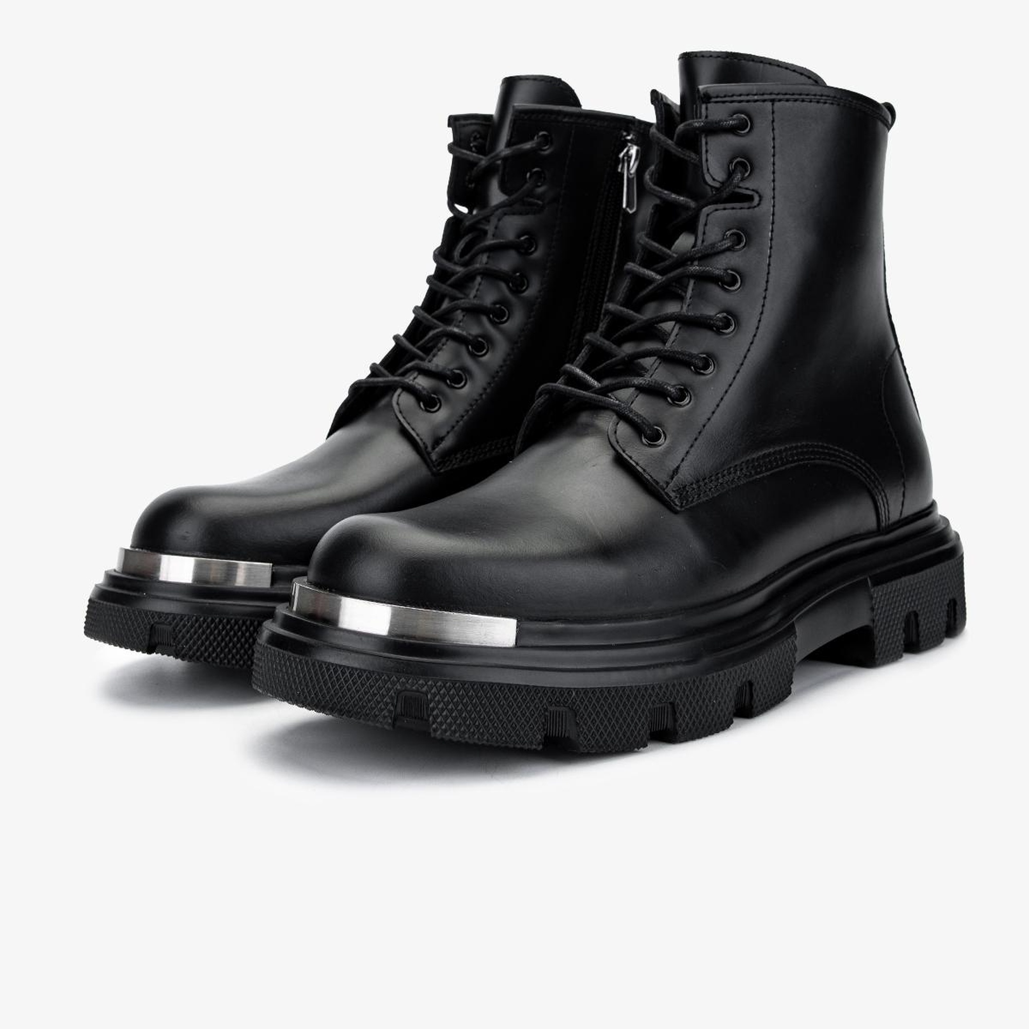 Valmenti Erkek Hakiki Deri Siyah Analin POSTAL Bot