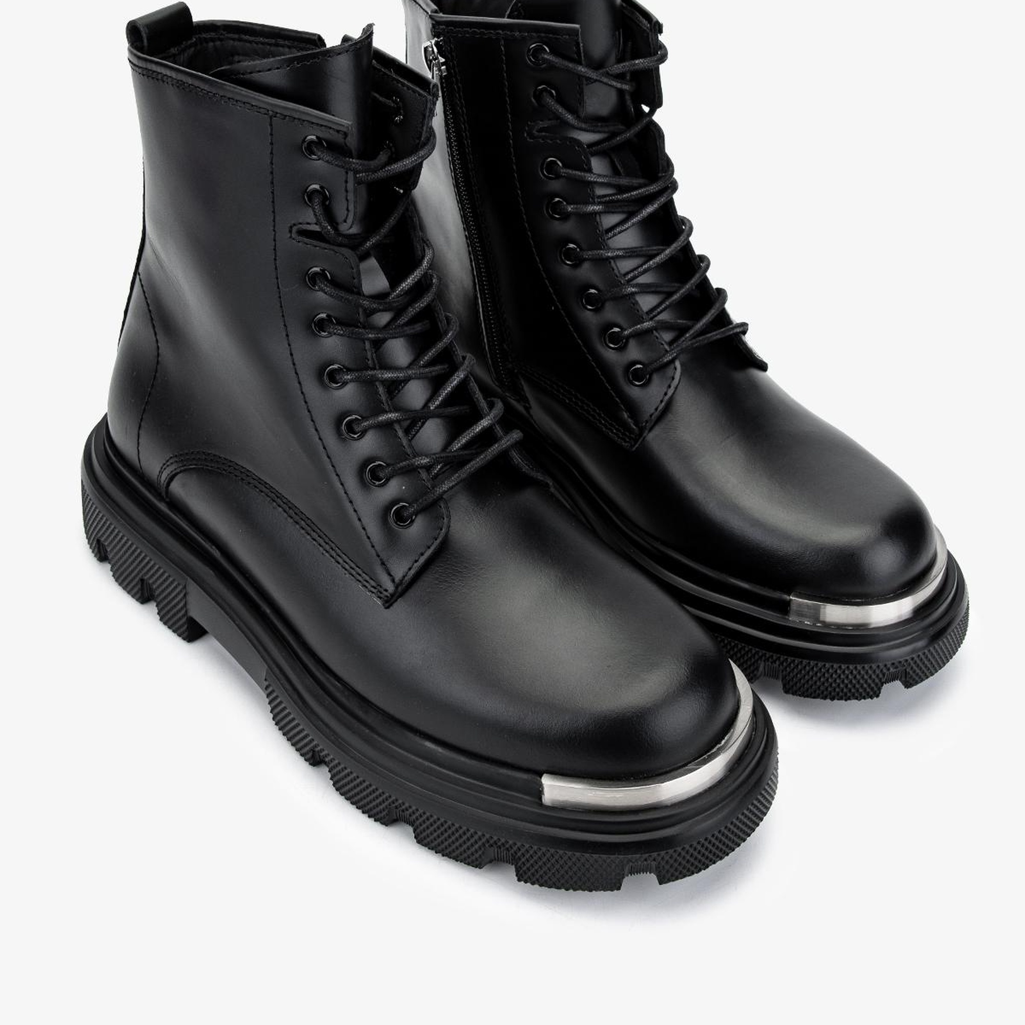 Valmenti Erkek Hakiki Deri Siyah Analin POSTAL Bot