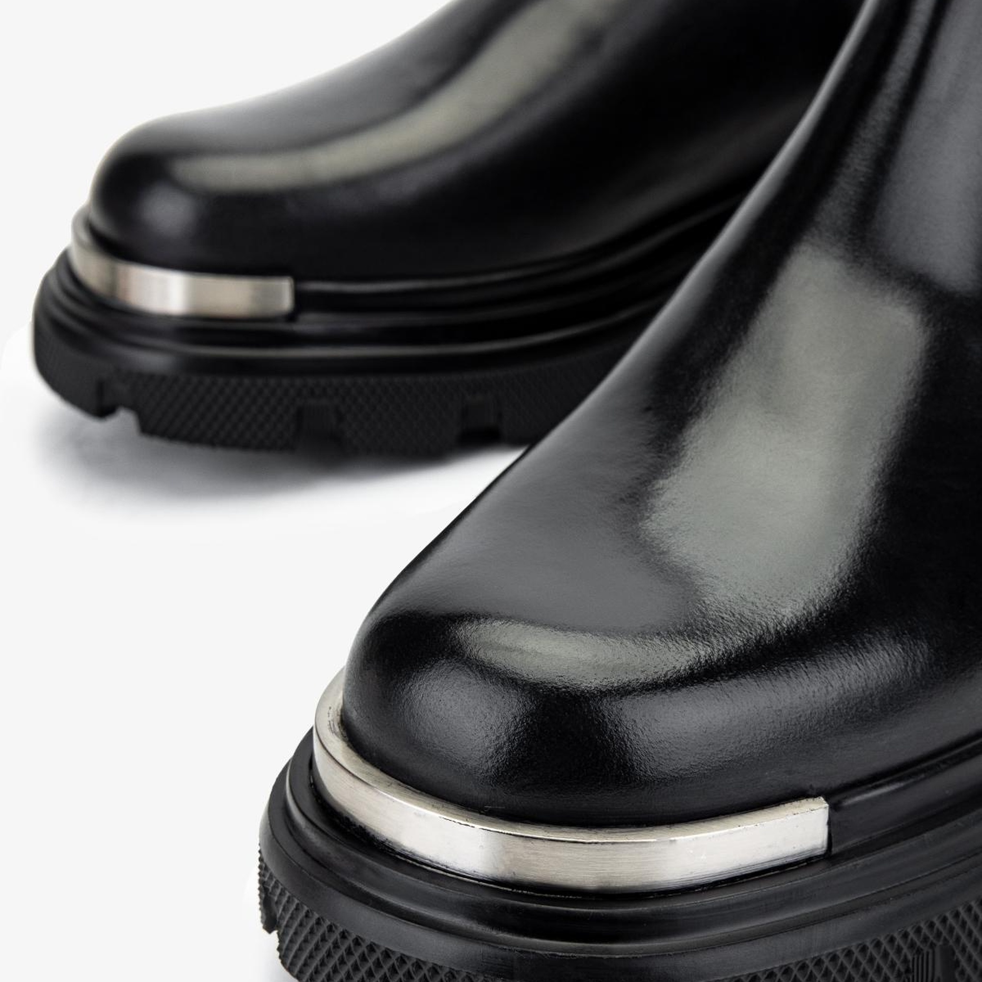 Valmenti Erkek Hakiki Deri Siyah Analin Casual Bot