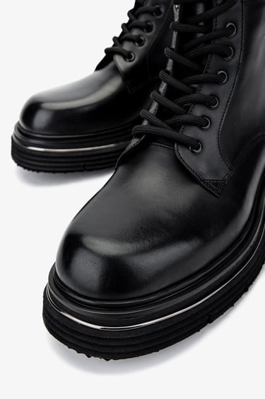  Valmenti Erkek Hakiki Deri Siyah Analin POSTAL Bot