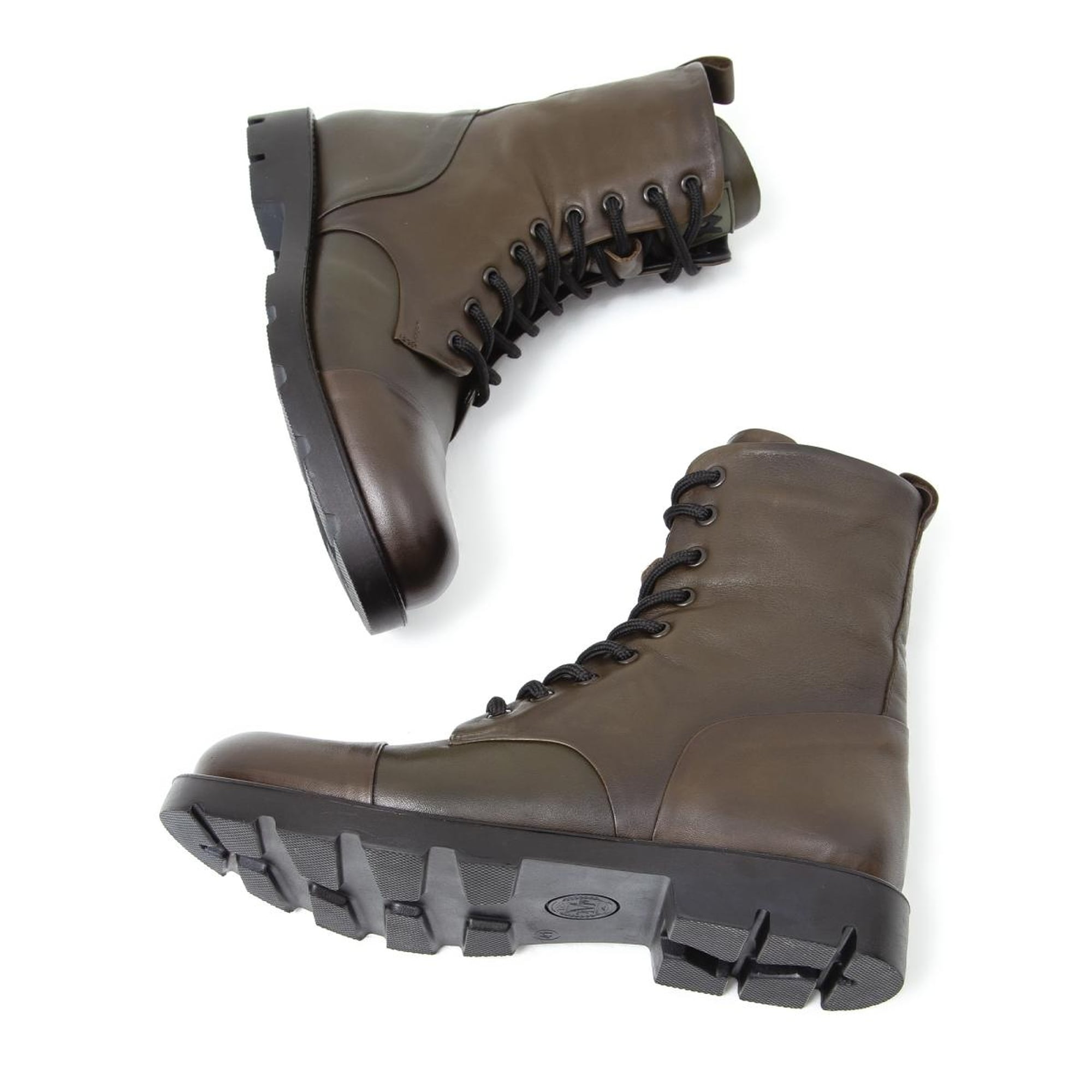 Valmenti Dabih Erkek Yeşil Hakiki Deri Casual Bot