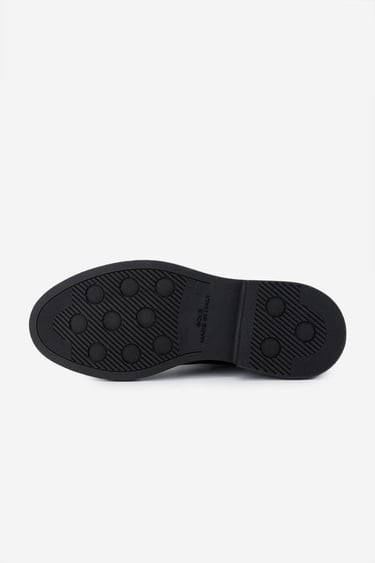  Valmenti Erkek Hakiki Deri Siyah Deri Casual Bot