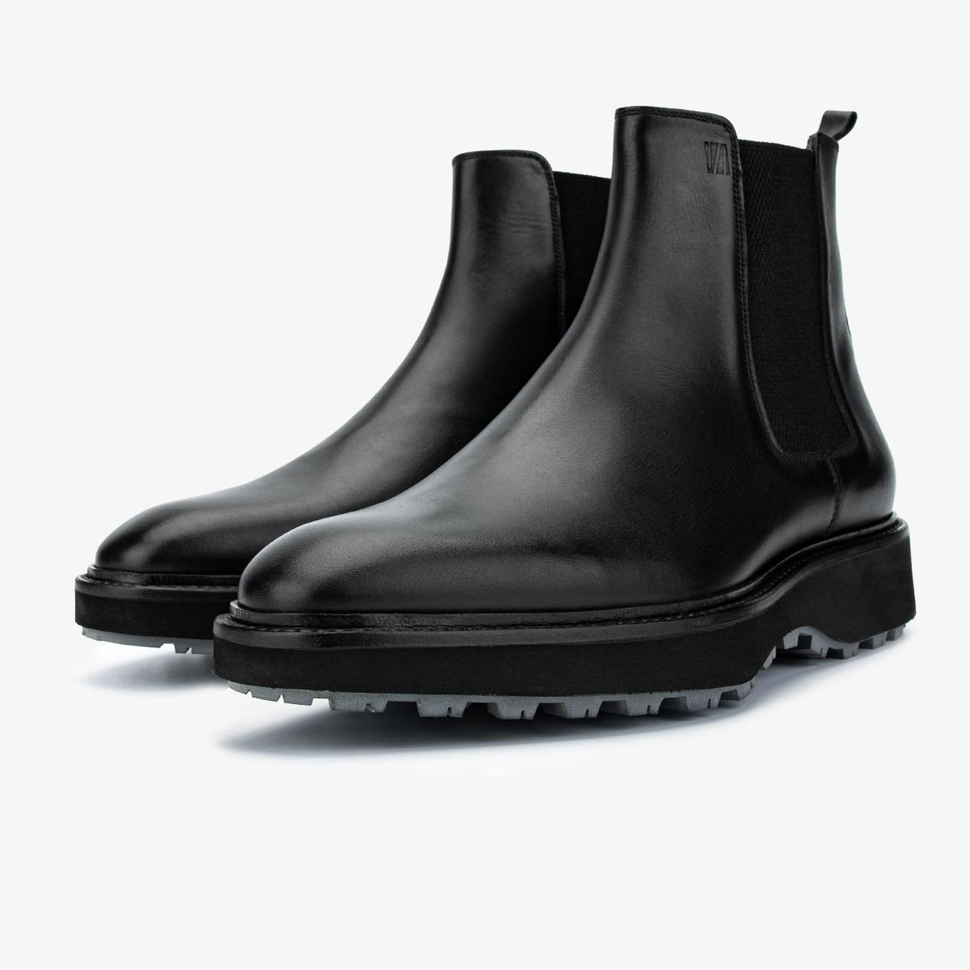 Valmenti Erkek Hakiki Deri Siyah Klasik Bot