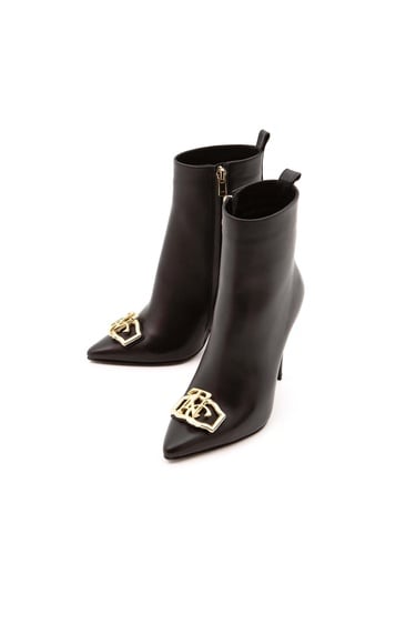  Tamer Tanca Kadın Hakiki Deri Siyah Topuklu Bot