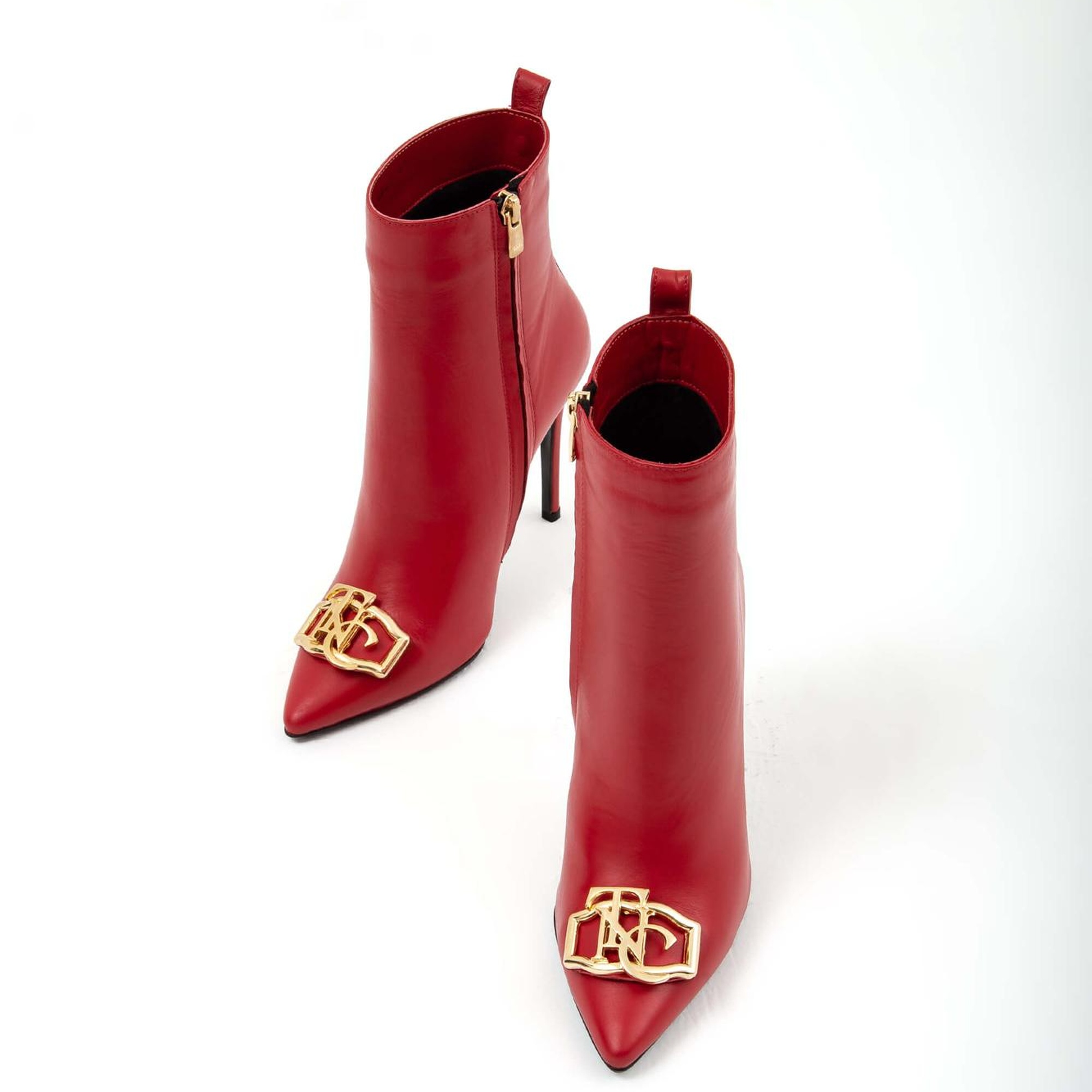 Tamer Tanca Kadın Hakiki Deri Kırmızı Topuklu Bot