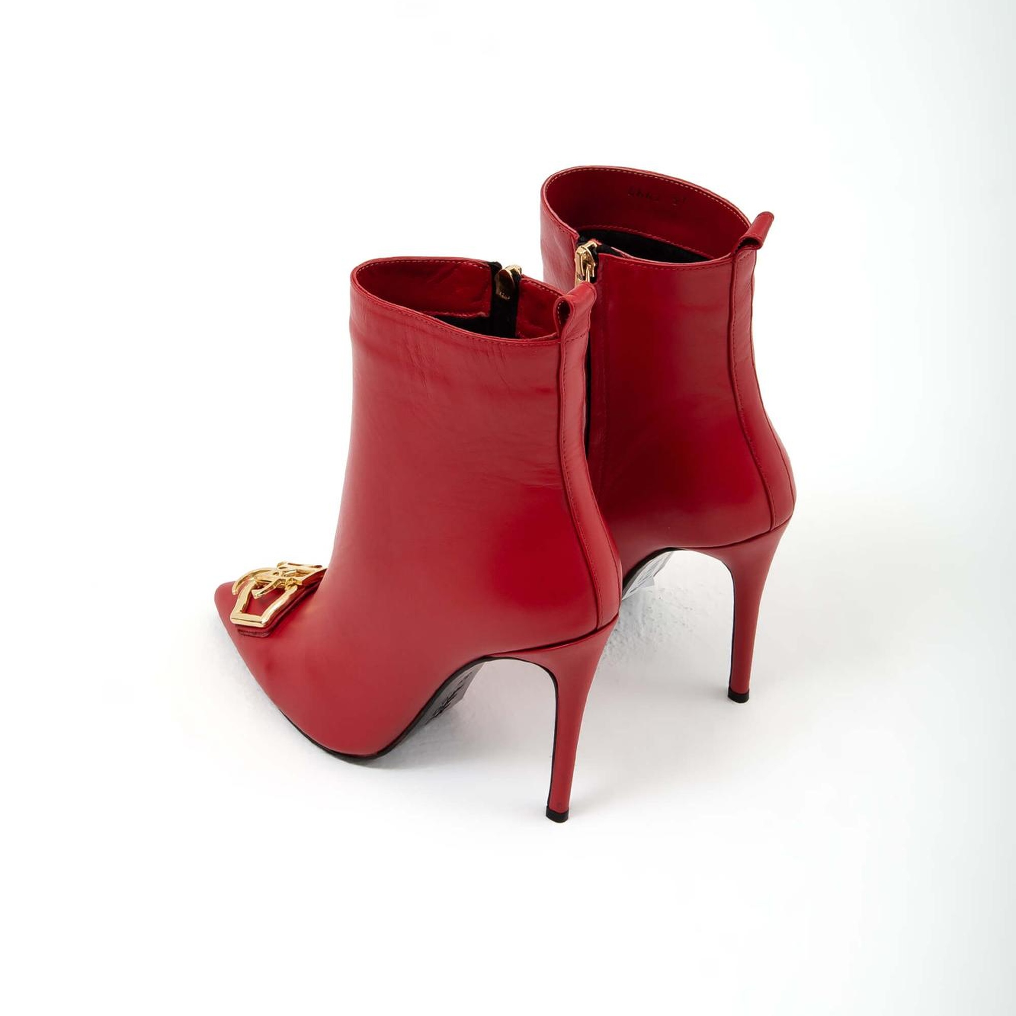 Tamer Tanca Kadın Hakiki Deri Kırmızı Topuklu Bot