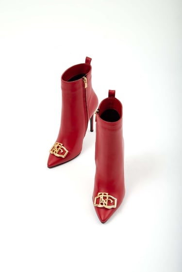  Tamer Tanca Kadın Hakiki Deri Kırmızı Topuklu Bot