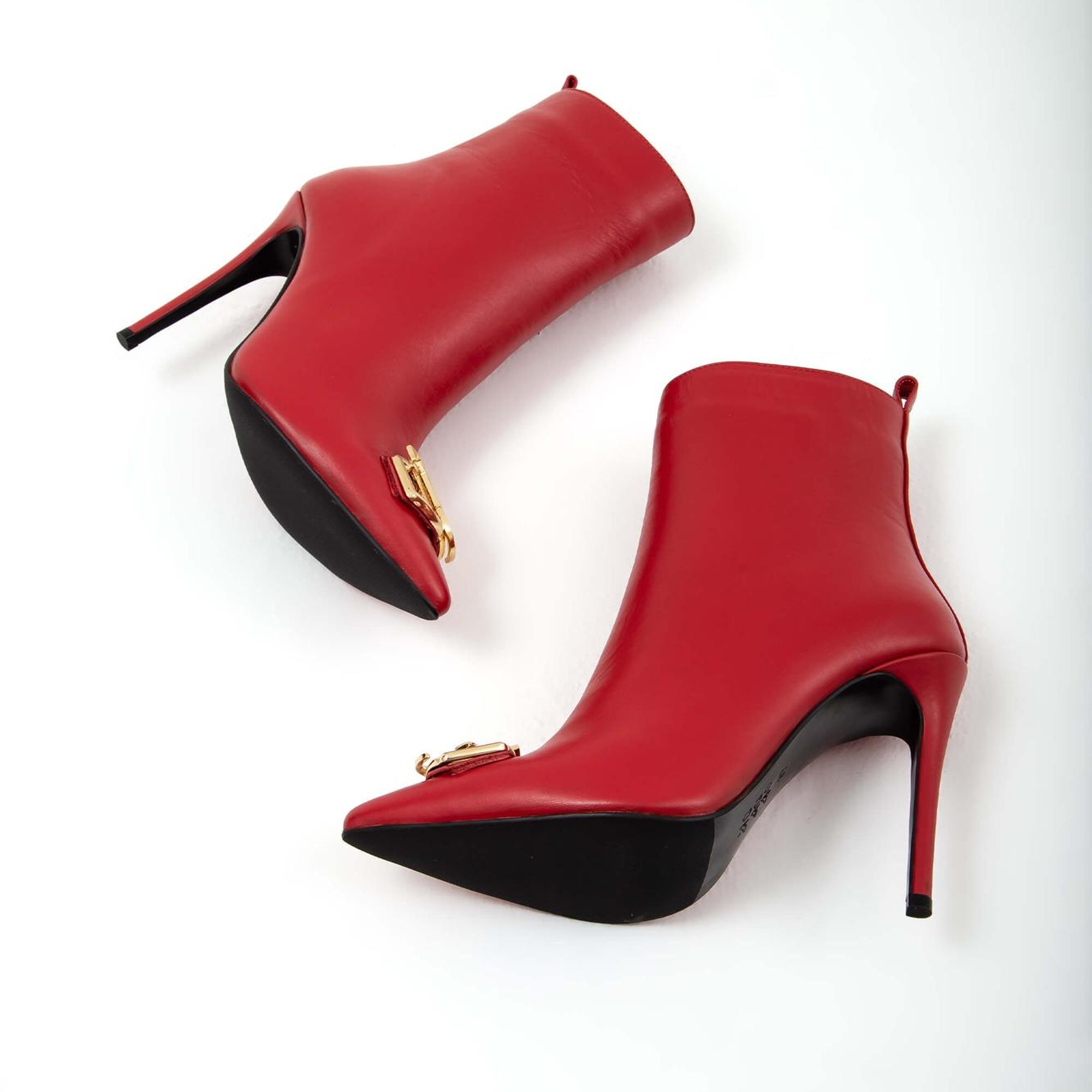 Tamer Tanca Kadın Hakiki Deri Kırmızı Topuklu Bot