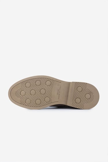  Valmenti Erkek Hakiki Deri Bej Süet Casual Bot