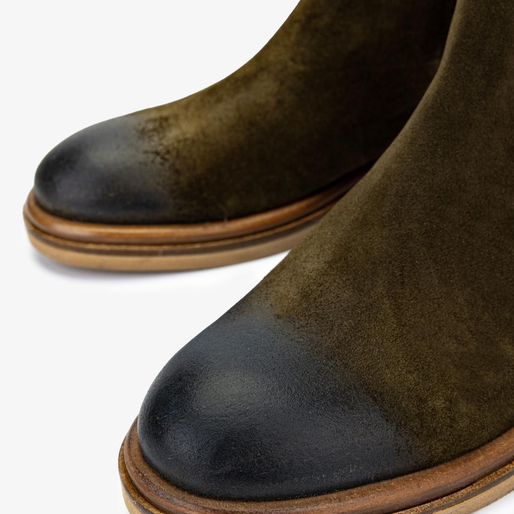 Valmenti Erkek Hakiki Deri Yeşil Casual Bot