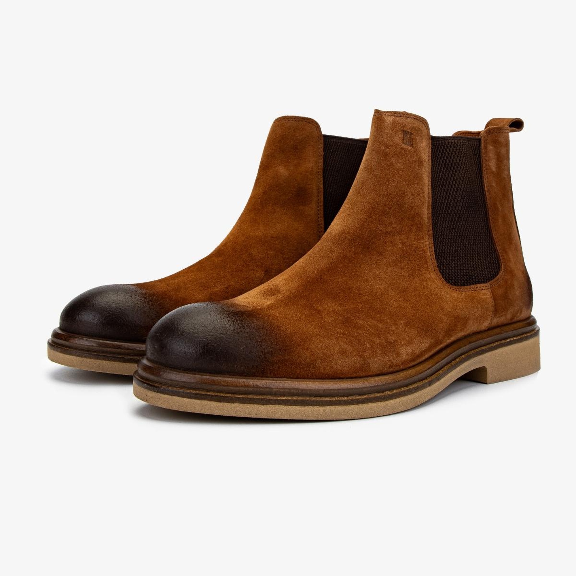 Valmenti Erkek Hakiki Deri Taba Süet Casual Bot