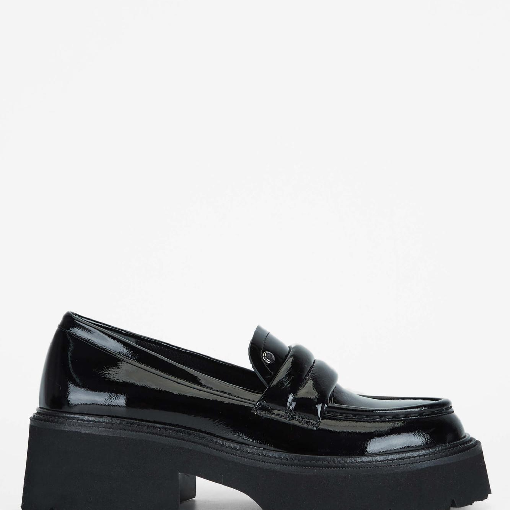 Tamer Tanca Kadın Hakiki Deri Siyah Loafer Ayakkabı