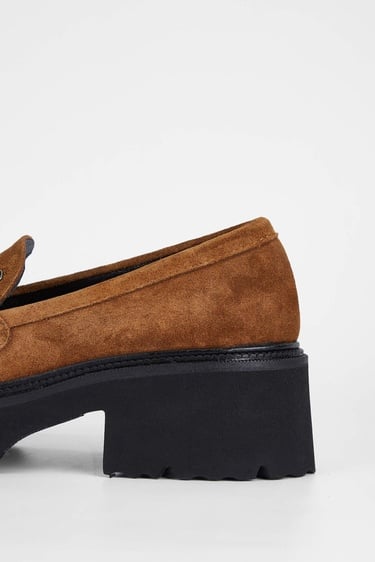  Tamer Tanca Kadın Hakiki Deri Taba Süet Loafer Ayakkabı