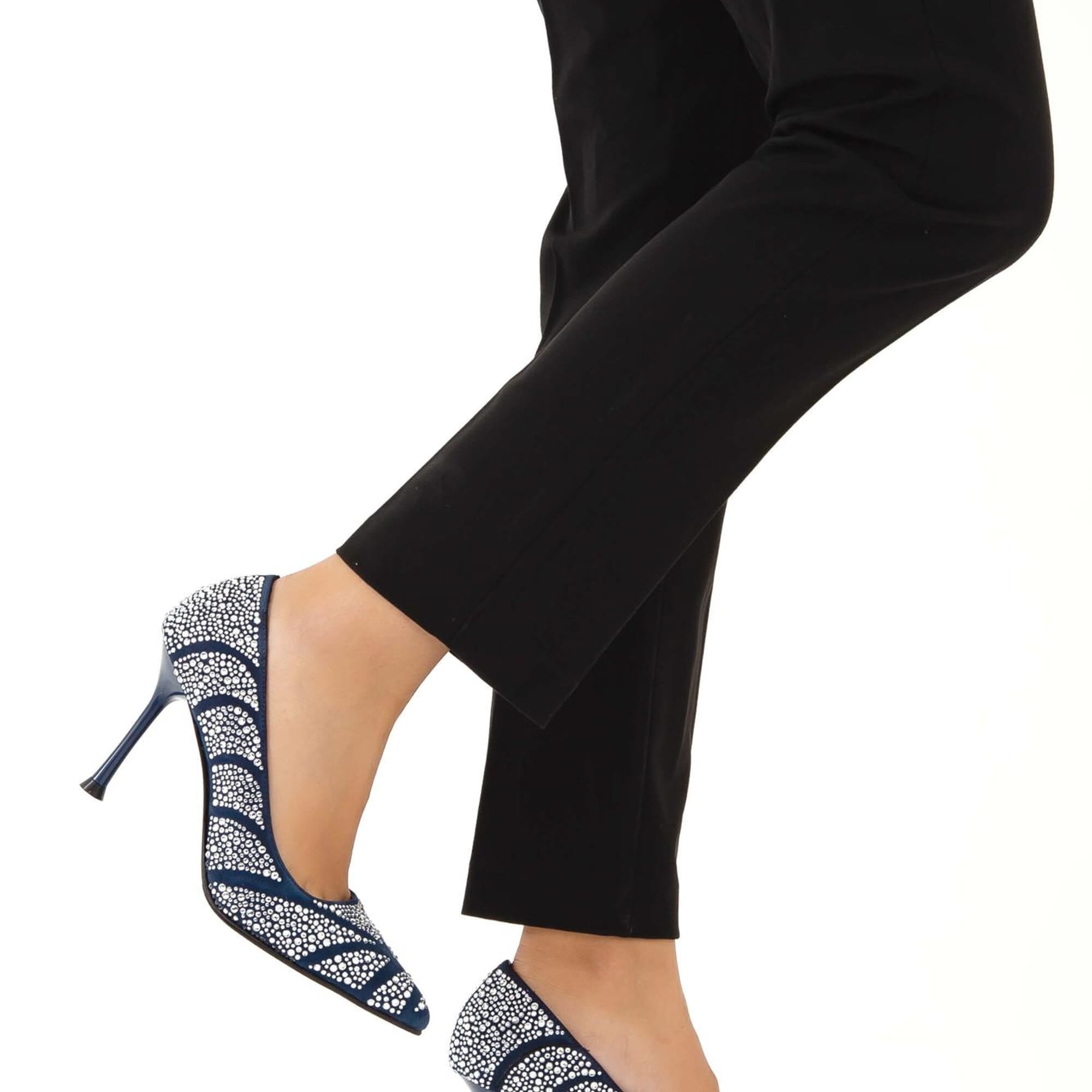 Tamer Tanca Kadın Hakiki Deri Lacivert Abiye Ayakkabı