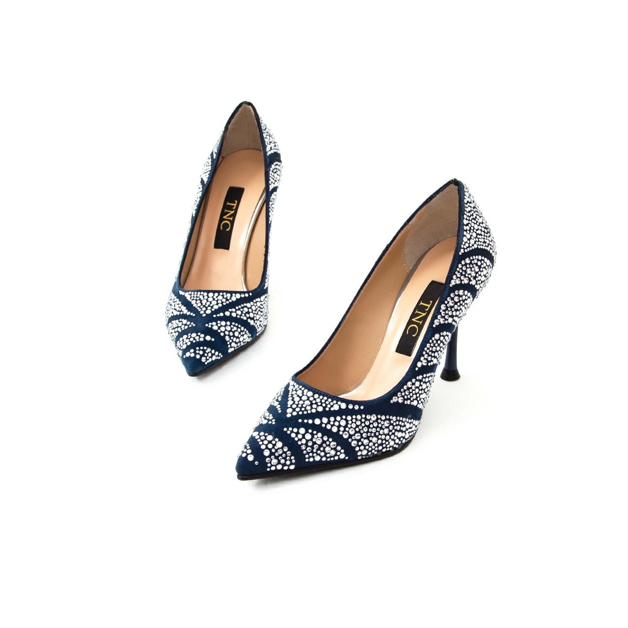 Tamer Tanca Kadın Hakiki Deri Lacivert Abiye Ayakkabı