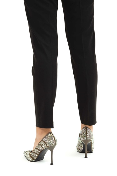  Tamer Tanca Kadın Hakiki Deri Yeşil Abiye Ayakkabı