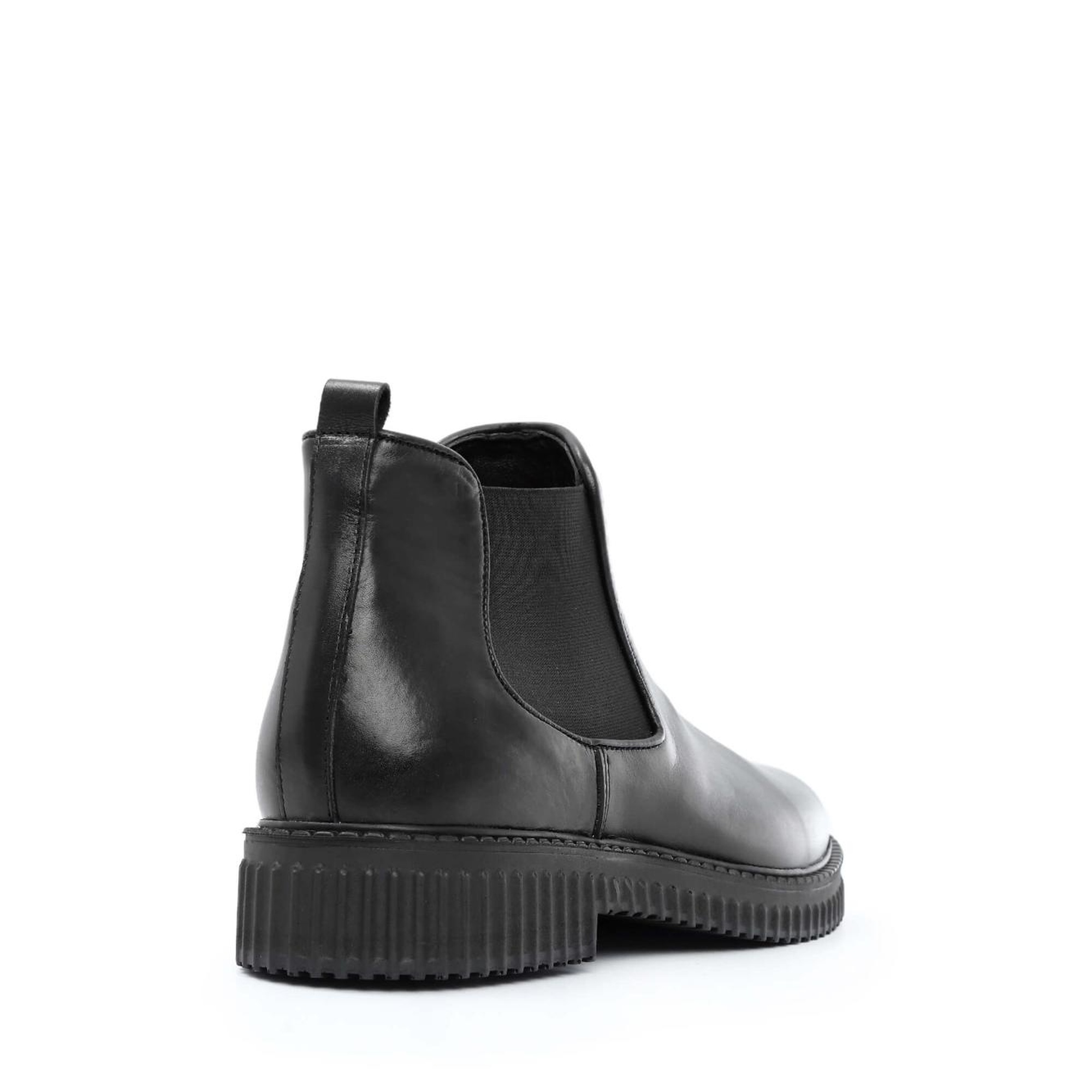 Tamer Tanca Erkek Hakiki Deri Siyah Chelsea Bot