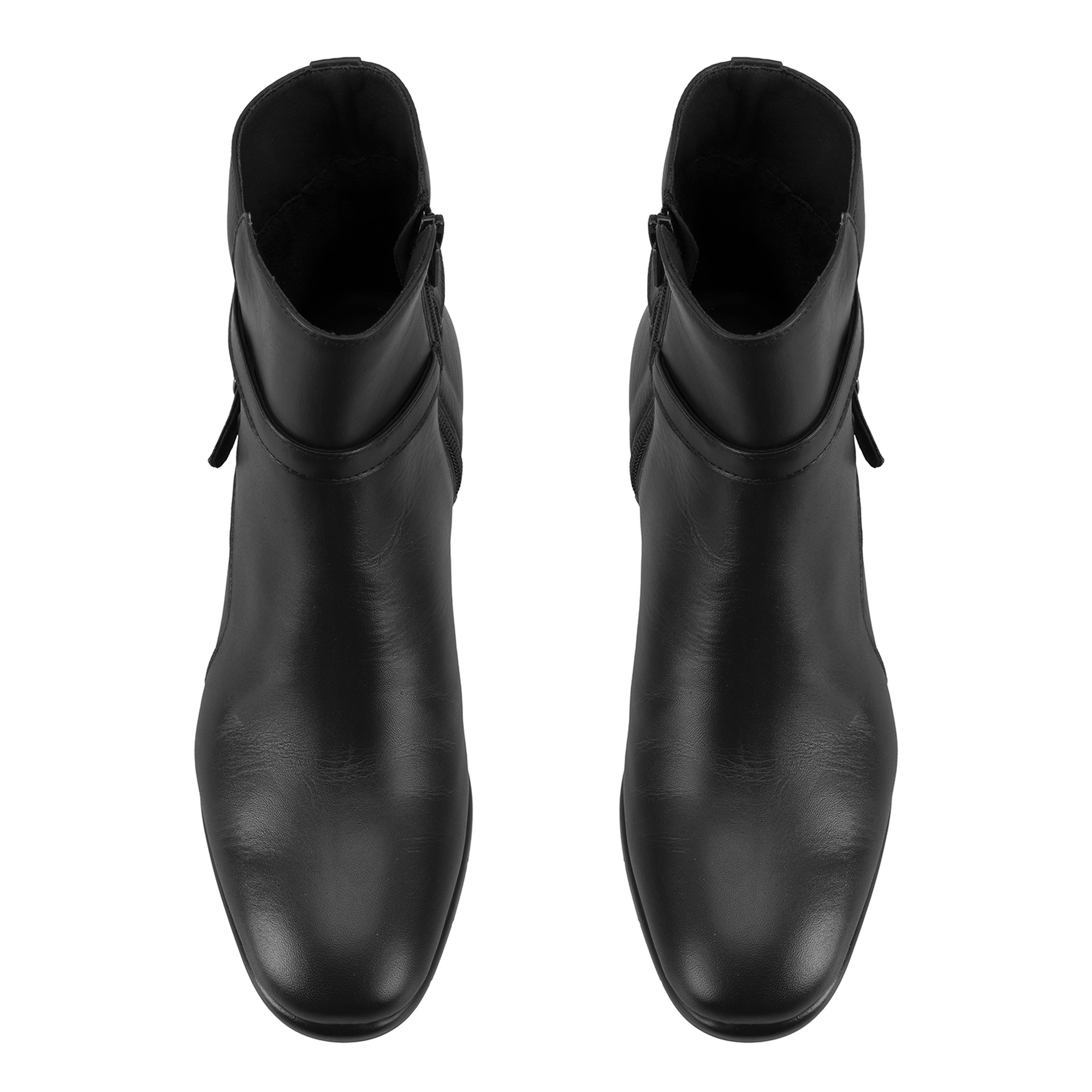 Hallie Siyah Kadın DesaComfort Topuklu Deri Bot