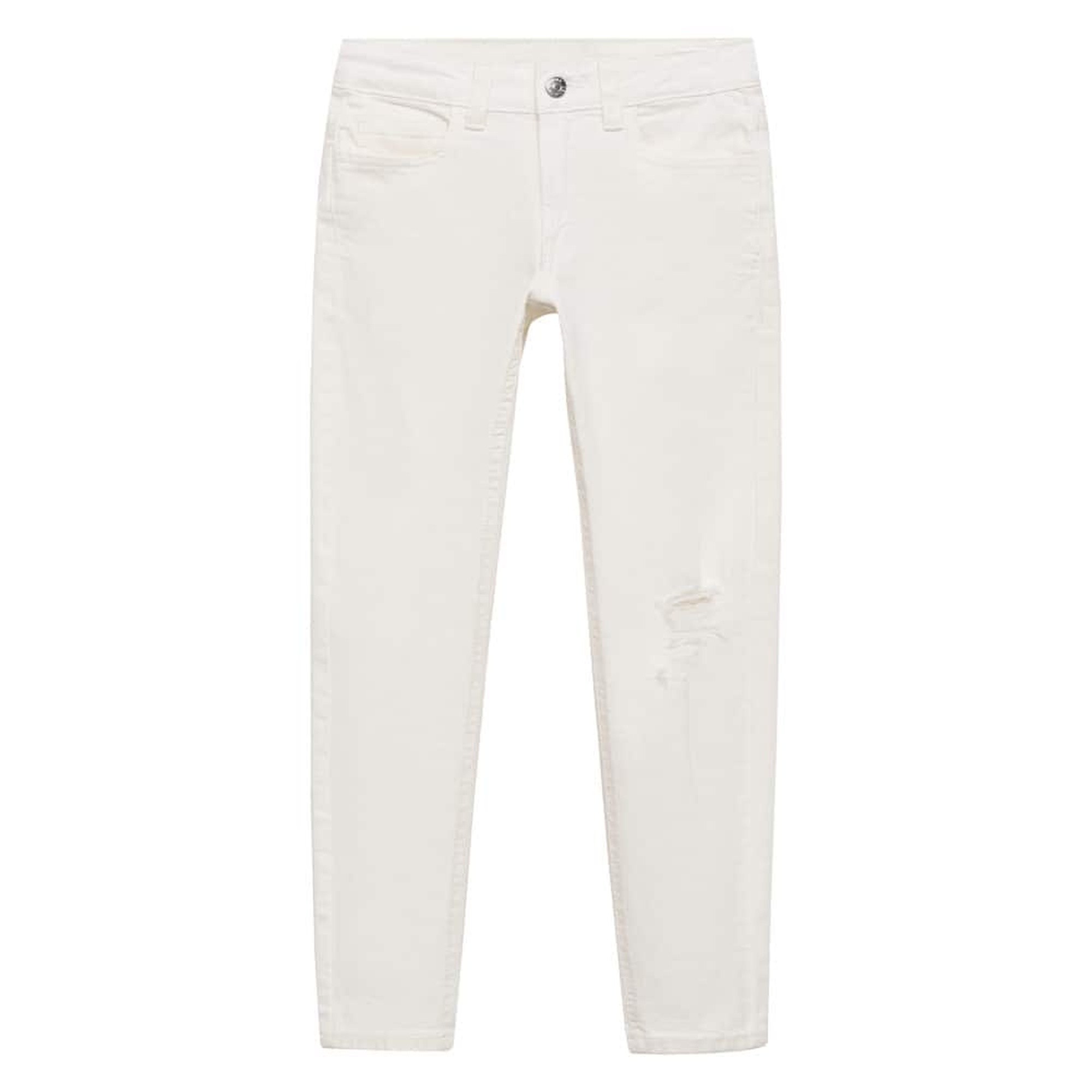 Mango Çocuk Slim Fit Jean Beyaz