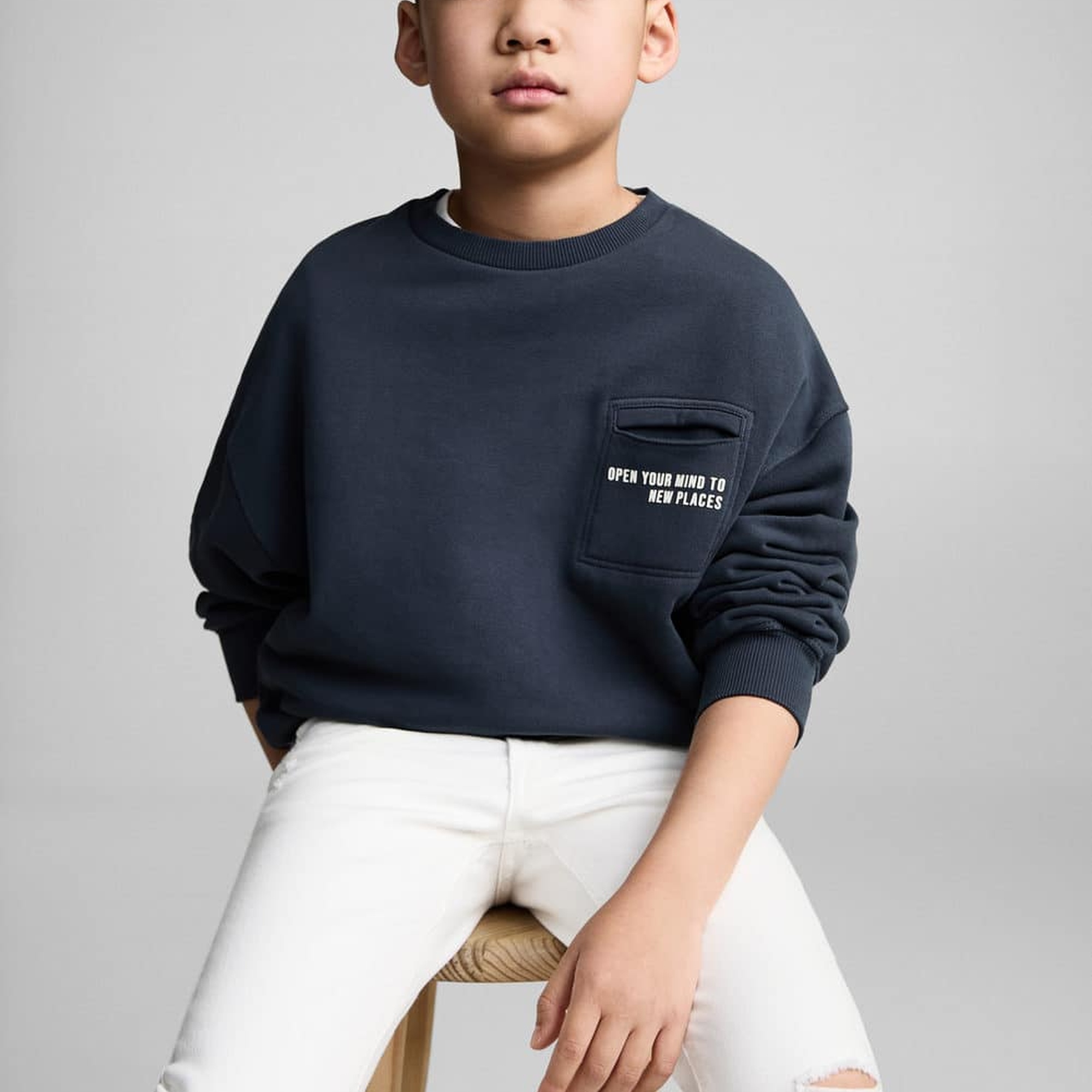 Mango Çocuk Slim Fit Jean Beyaz